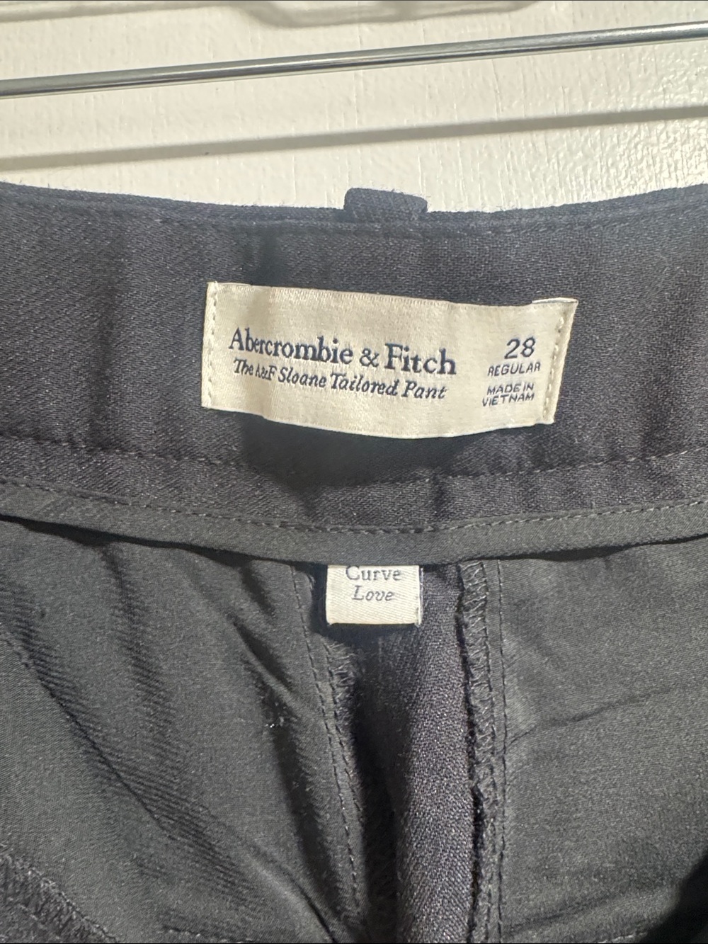 A&F Sloan Black Wide-Leg Trousers - Picture 2 of 3